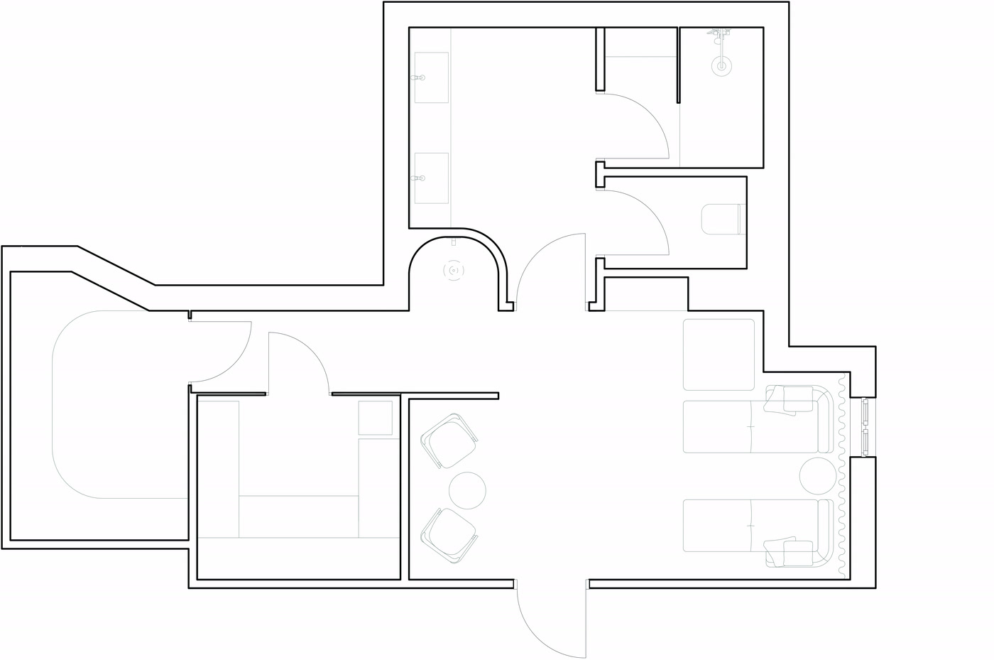 Floor plan of Private Spa.