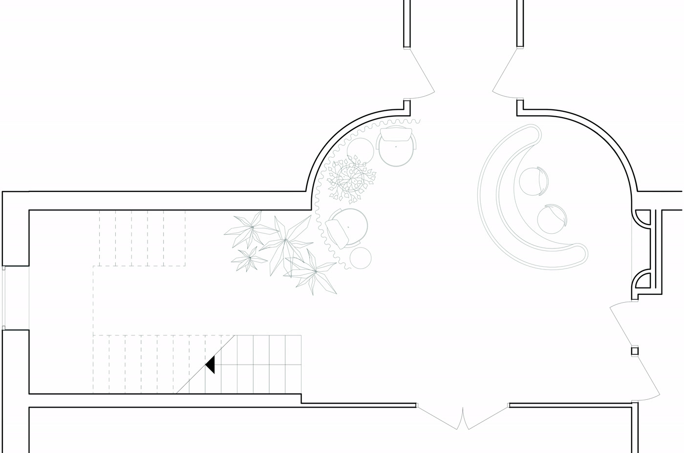 Floor plan of Spa Lobby.